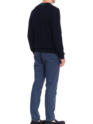 Тёмно-синий свитер BOSS: фото 4 - Invogue